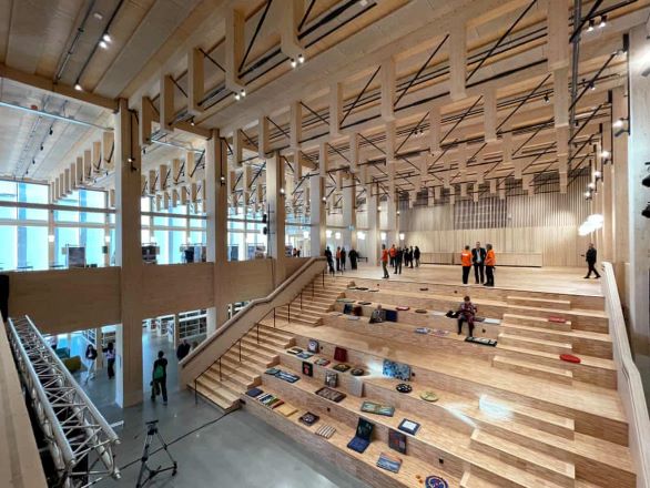 Skellefteå fenntartható város fából készült épületek